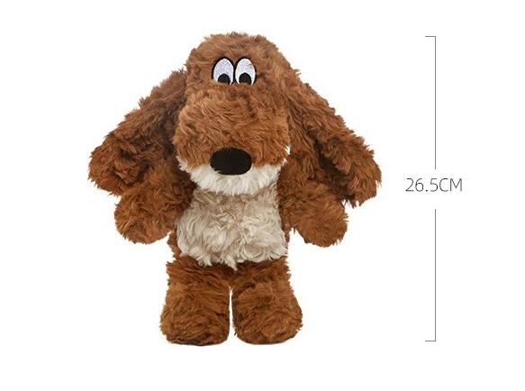 Fluffy Cartoon Meatloaf Dog Plush Toy - Super Soft Stuffed Dachshund Beagle Plushie Kawaii Huggable Toy for Kids & Dog Lovers