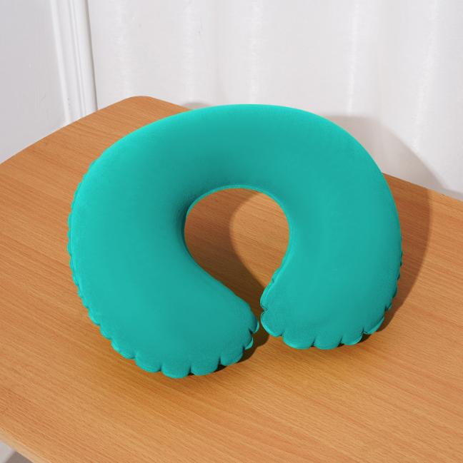 Inflatable U-shaped Pillow, Portable Folding Neck Pillow for Travel, Suitable for Travel
