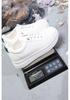 Women's Breathable White Sneakers - Korean Style, Versatile, Casual, Thick-Sole Sports Shoes for Spring and Summer.