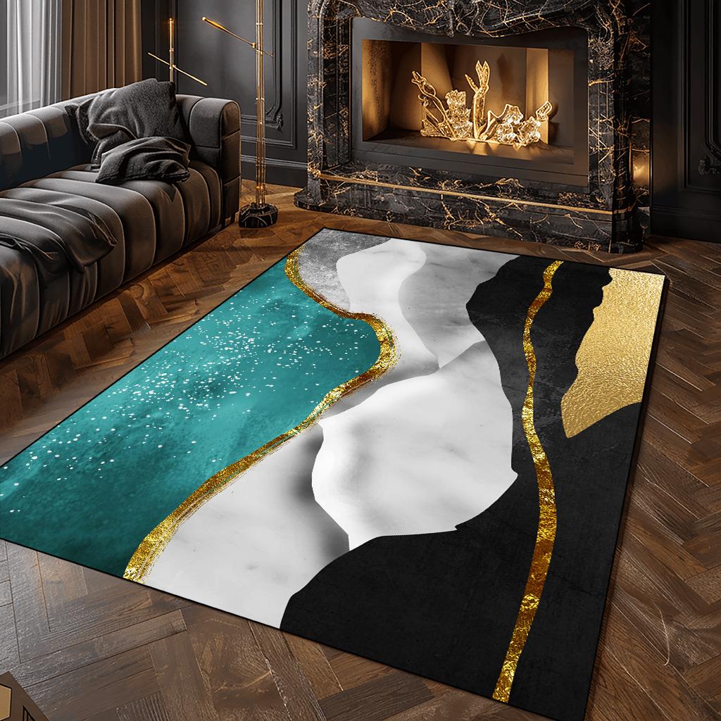 Modern Luxury Carpet for Living Room Abstract Home Rug Large Area Anti Slip Washable Soft Lounge Rug Bedroom Decor