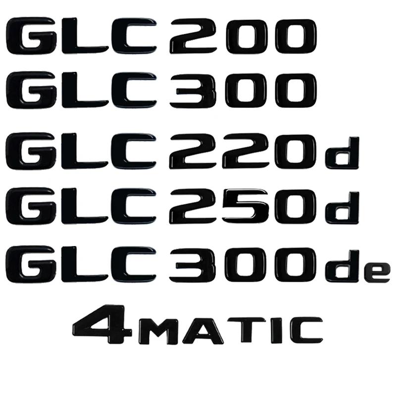 Lettere Emblema Badge Adesivo per Bagagliaio Posteriore Auto per Mercedes Benz Classe GLC X253 4MATIC GLC300de GLC300e GLC350e GLC250d GLC300