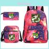 Ben10 Backpack Cartoon Boy Girl Canvas School Bag With Breathable Straps For Outdoor Use