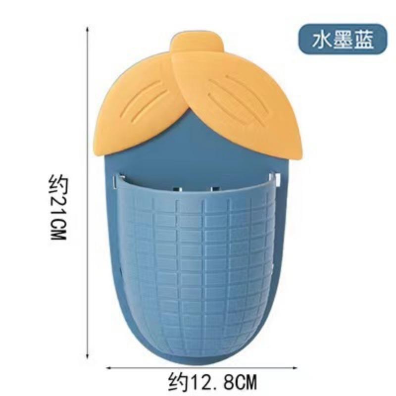 Corn Storage Rack, Bathroom Non-drilling Toothbrush Rack, Bathroom Suction Wall-mounted Storage Box, Comb Storage Cylinder