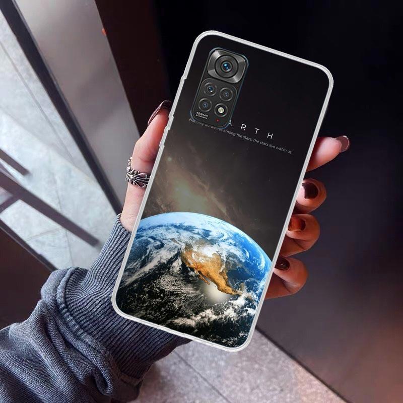 Earth Stars Space Phone Case For Xiaomi Redmi Note 15 14 14S 13 12S 12 Pro Plus 11S 11 10S 10 4G Cover 11E 11T 5G Print Fundas R