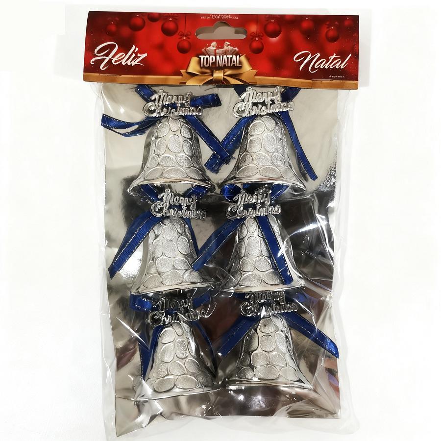 5cm Gold, Silver, Red Honeycomb Christmas Bells Hanging Tree Ornaments