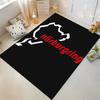 Nürburgring Racing Circuit Map Pattern Rug Suitable for Use As an Anti-slip Game Mat for Living Room and Bedroom Sofas