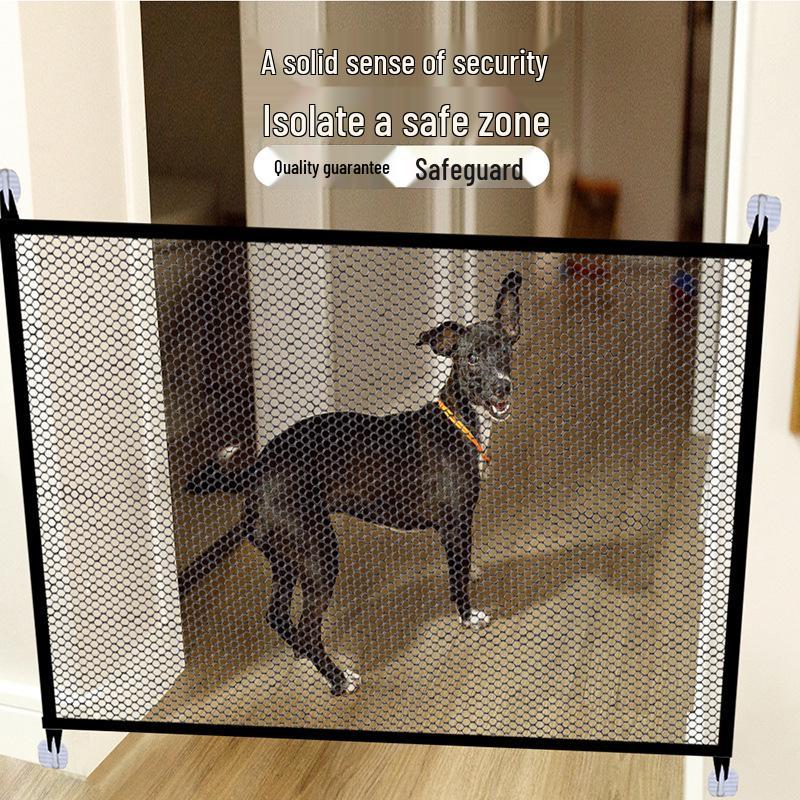 Portable Pet Mesh Barrier: Indoor Gate for Dogs and Cats, Anti-Escape Isolation Fence