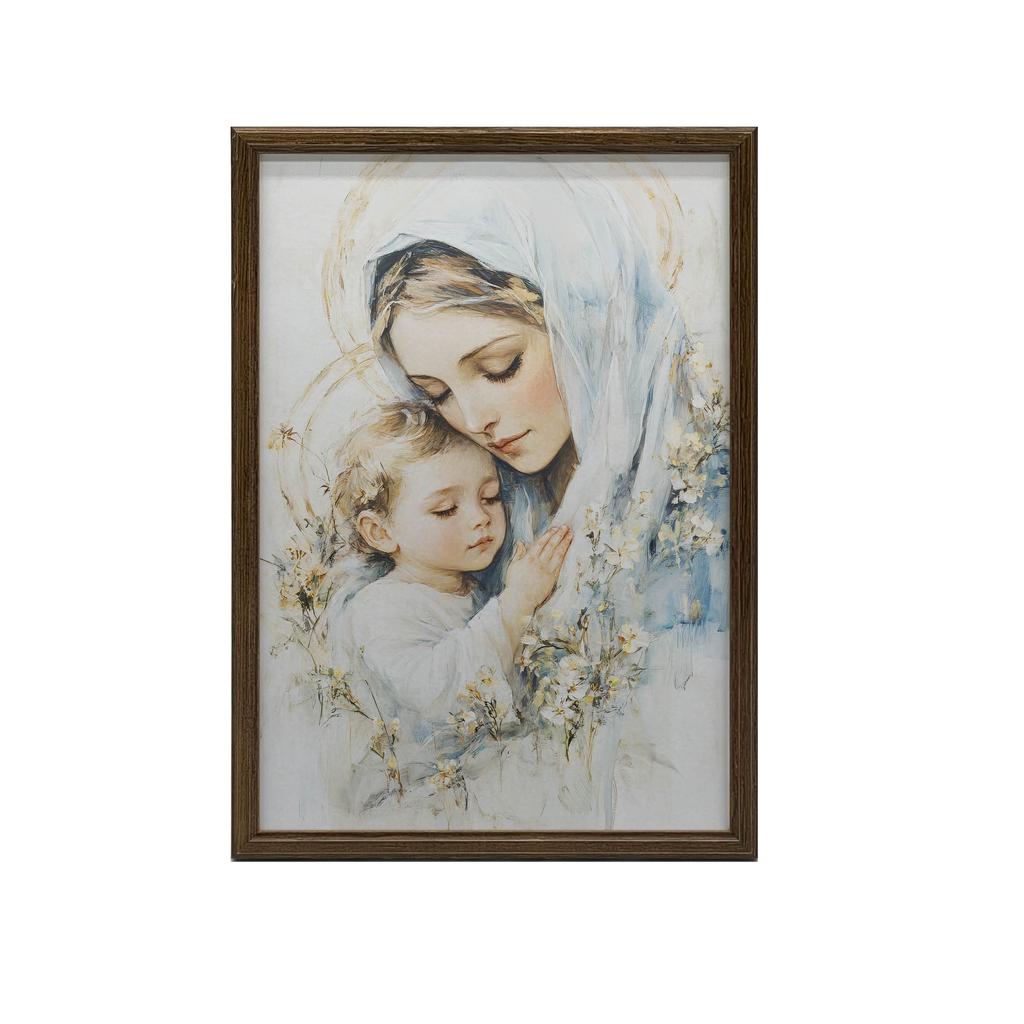 Mother With Child - Picture of the Virgin Mary with Child Mother With Child - Picture of the Virgin Mary with Child, 40X50 Cm, Frameless, Matte Paper 2