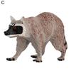 Animal Model Simulated Detailed PVC Forest Animal Raccoon Model for Kids