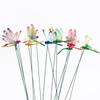 5/10PCS Handicraft Garden Decor Yard Artificial Dragonfly Simulation Butterfly With Stem Thin Stick