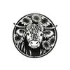 Metal Wall Art Black Silhouette Decor Cutout for Living Room, Bedroom, Entryway Style 1