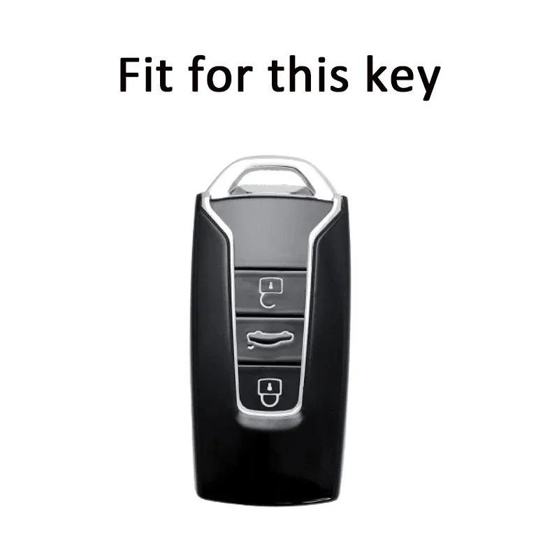 VW GTI GOLF 2026 Hot For VW VOLKSWAGEN Zinc Alloy Leather Car Remote Key Case Cover Shell Fob for Vw Volkswagen Touareg 2019 202