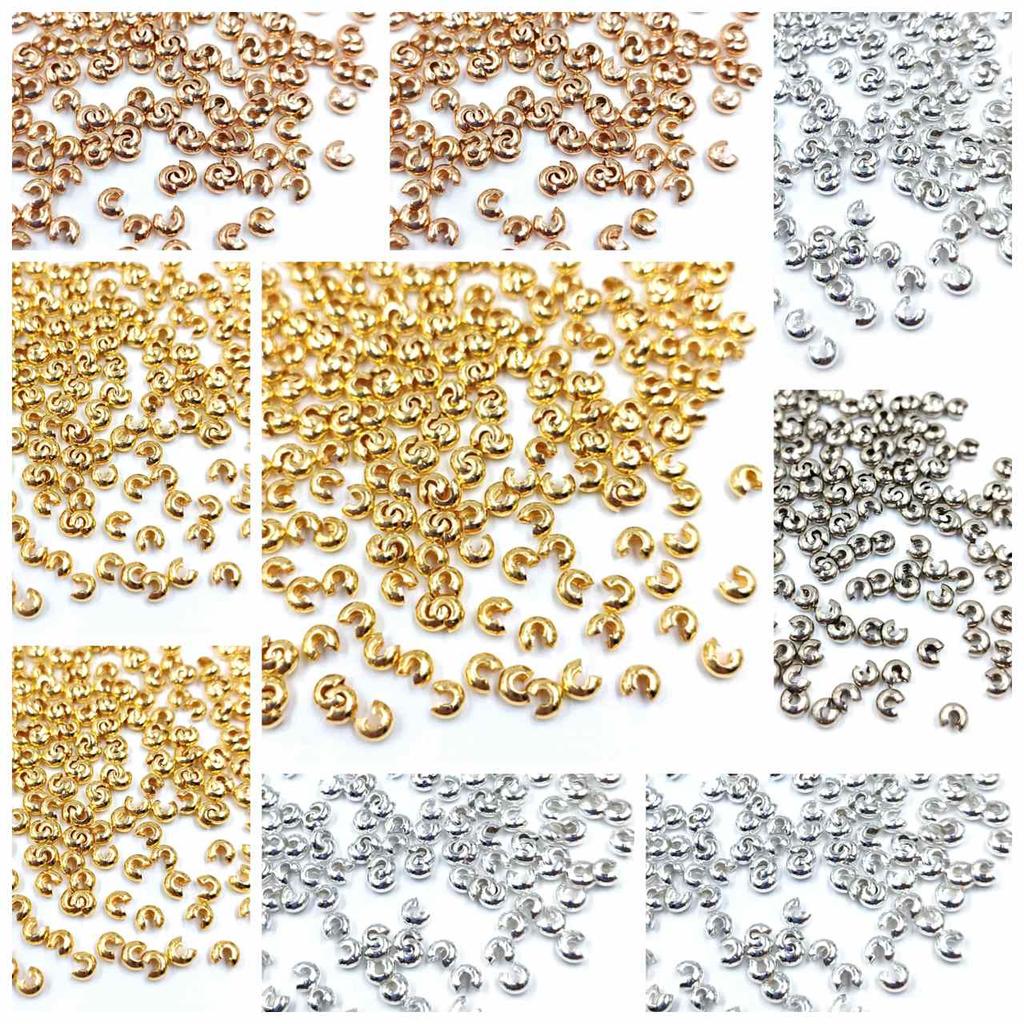 DIY Material Bag Clasp Crescent Clasp C Clasp Bracelet Positioning Bead Accessories Half Moon End Clasp Handmade 3/4/5mm Gold Sliver