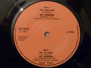 

7inch Record YARDBIRDS - For Your Love CS1012 Charly Records 1978 UK Rock Used