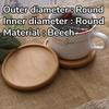Tea Coffee Cup Pad Placemats Decor Walnut Beech Wood Coasters Durable Heat Resistant Drink Mat