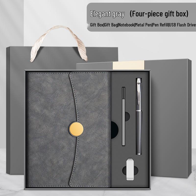 Custom Gift Set: Business A5 Notebook & Thermos Cup - Perfect for Teacher's Day, Mid-Autumn Festival, or Company Anniversaries.