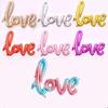 Love Wedding Aluminum Foil Balloons - Handwritten Simplified Chinese Design