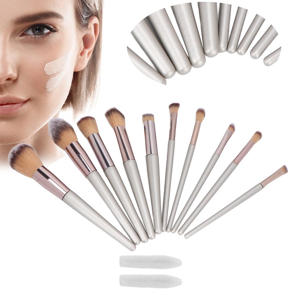 10pcs Makeup Brushes Set Professional Portable Eyeshadow Foundation Blush Brush Cosmetic Tool