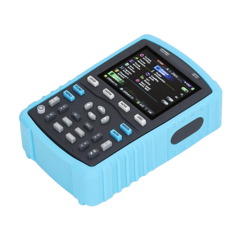 Fluorescent Digital Oscilloscope 2.8in Display 3000mAh Dual Channel Signal Generator Oscilloscope