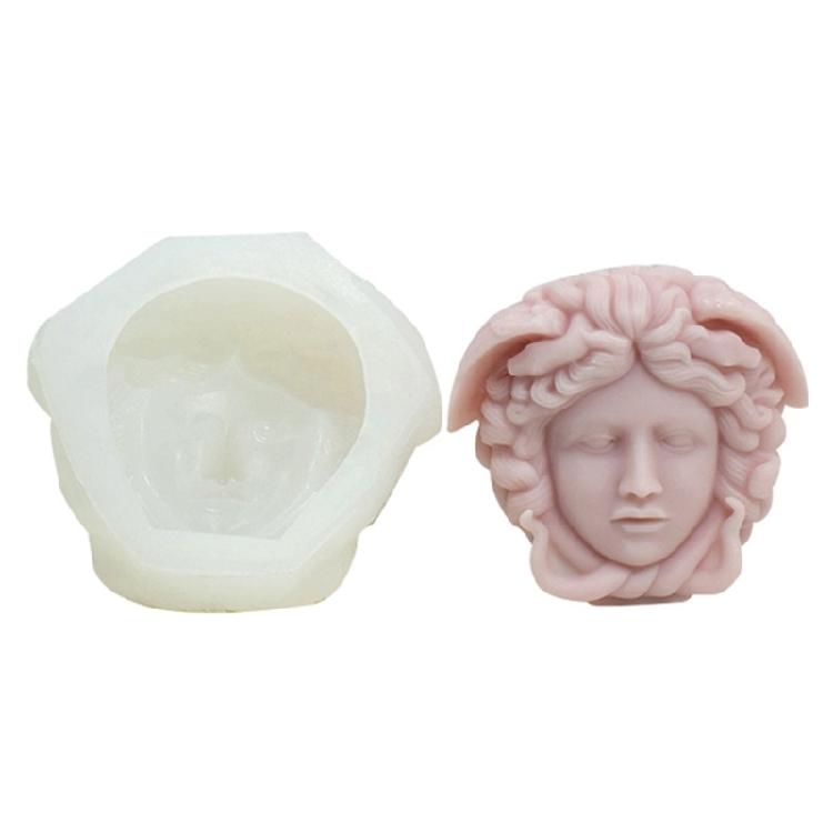 Woman Face Candle Silicone Mould DIY Soap Mold Portrait Scented Candle Molds 1