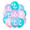Mermaid Party Themed Decorated Marine Animal Birthday Pull Flag Set Balloon