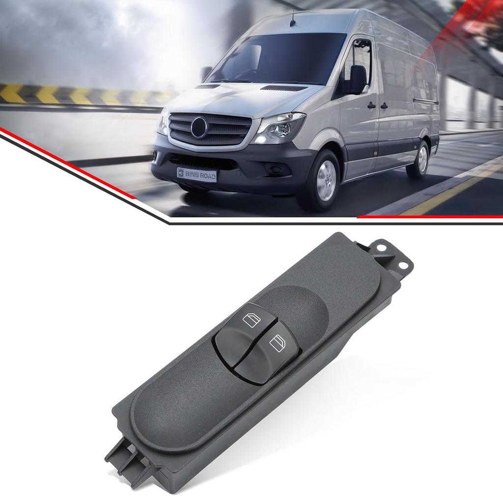 9065451513 Elektrischer Fensterheberschalter Fahrerseite Elektrischer Hauptschalter Kompatibel mit Mercedes Benz Sprinter 906 2006-2015