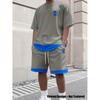 2 piece men's summer basketball training running set