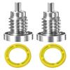 For Mercury Outboard Marine Magnetic Gearcase Drain Plug 8M0058389 Lower Unit Gear Lube Fill Hole Screw Seal 2PCS