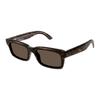 Balenciaga Logo Design Recycled Acetate Rectangular Sunglasses Men Sunglasses Tortoiseshell BB0345S002