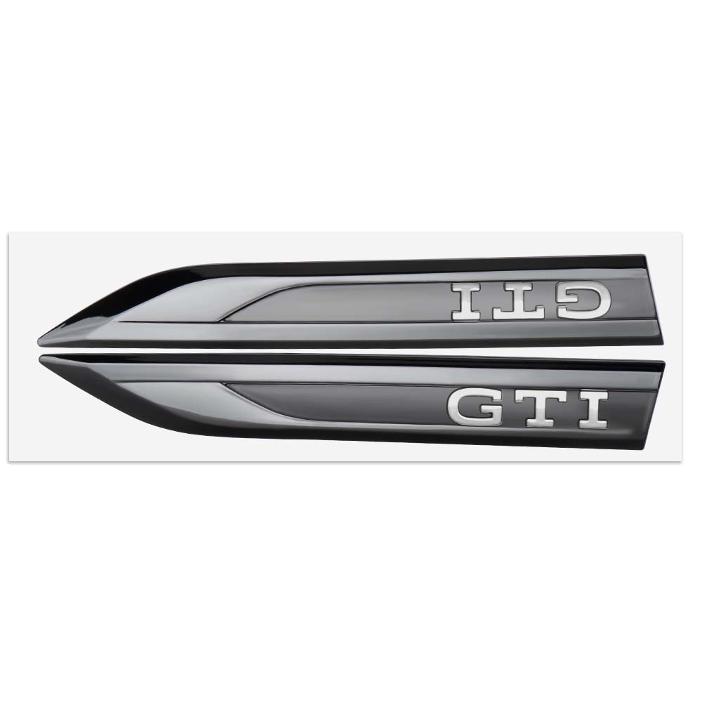 2PCS NEW  ABS Car Fender Side Badge Emblem Sticker Decal For Polo GOLF Sagitar Jetta Bora Lavida Tiguan Passat Santana