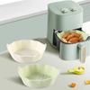 Friteuză cu aer de 22 cm, oală din silicon, căptușeală pentru coș pentru cuptor, tavă de copt antiaderentă