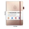 32K English Minimalist Password and Address Book with Cross-border Ribbon