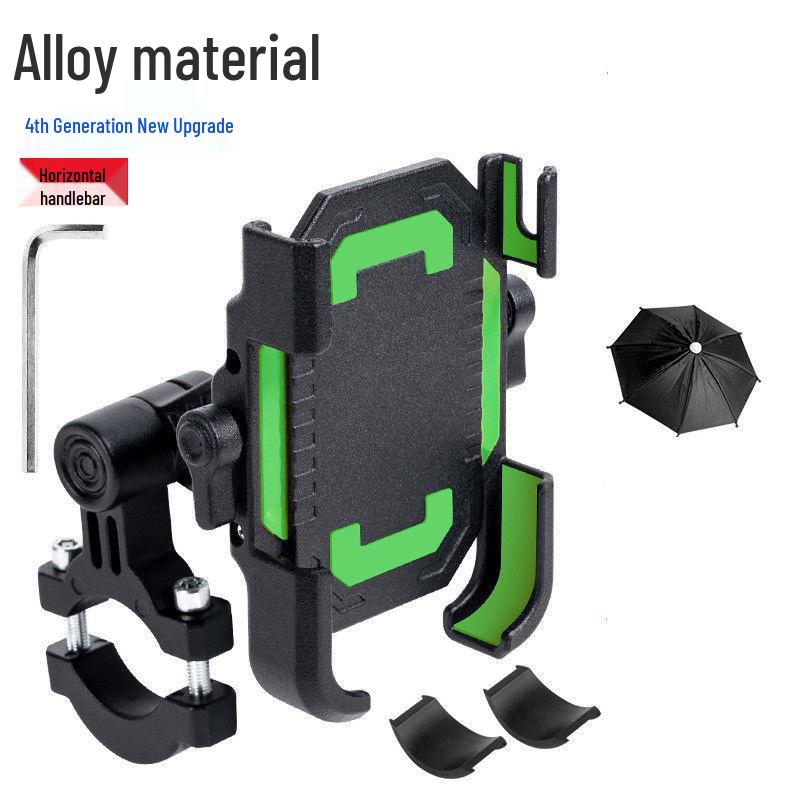 Mobile Phone Holder with Umbrella: Electric Scooter, Motorcycle, and Bicycle Mount for Delivery Riders Phone Holder Only