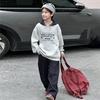 2025 Autumn/Winter Unisex Korean Style Fleece Hoodie for Medium & Large Children