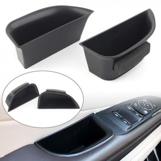 2Pcs Car Front Door Handle Armrest Storage Box Tray Bin For MKZ 2014-16