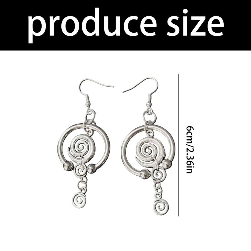 Elegant Star Vortex Dangle Earrings Ear Accessories Gift For Women Trendy Party Or Casual Outfits