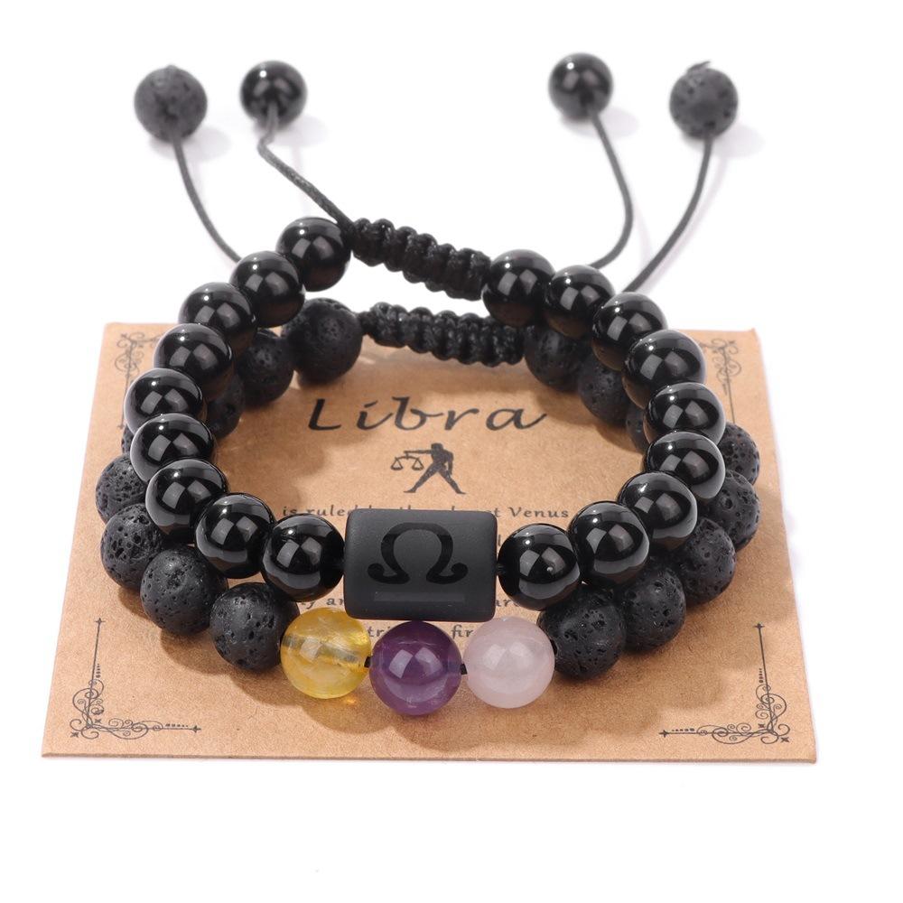 JYL TS Bracelet Men's Zodiac  Set Aligns Cosmic Energies For Favorable Outcomes