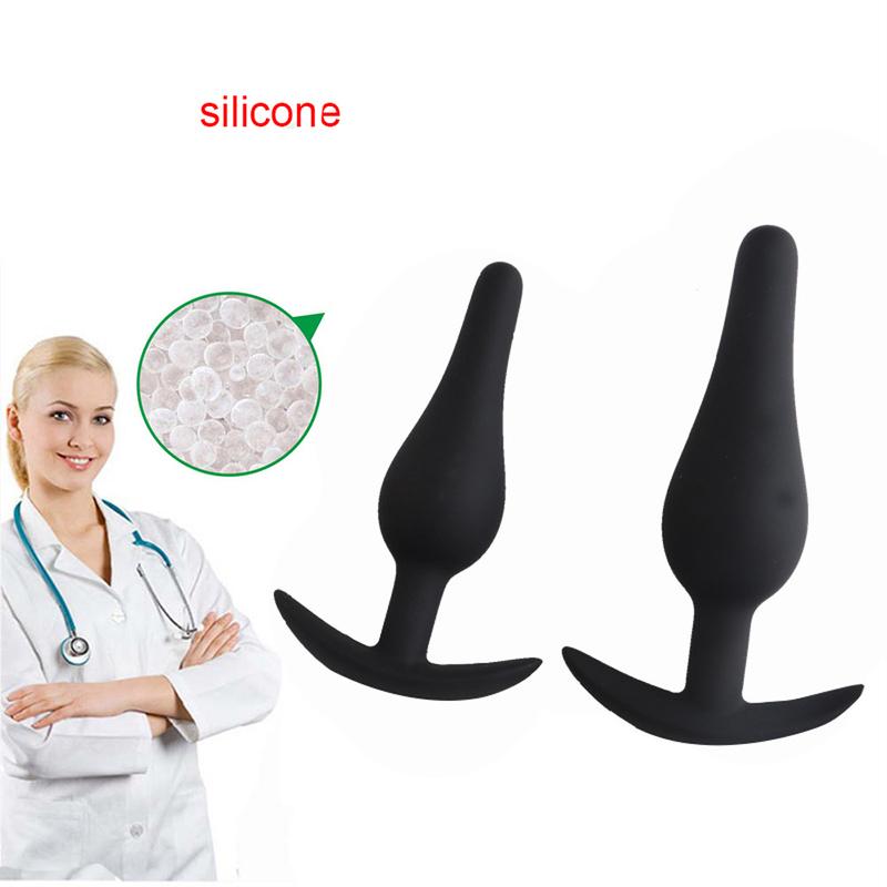 Small Anal Plug Beginner Silicone Butt Plug Anchor Base Small Anal Plug 3pcs/Set Anal Sex Toys For Women Men Prostate Massage