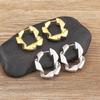 Nidin New Popular Gold Plated Silver/Gold Color Ear Clip Earrings for Men/Women Punk Style Cool Jewelry Party Birthday Gifts