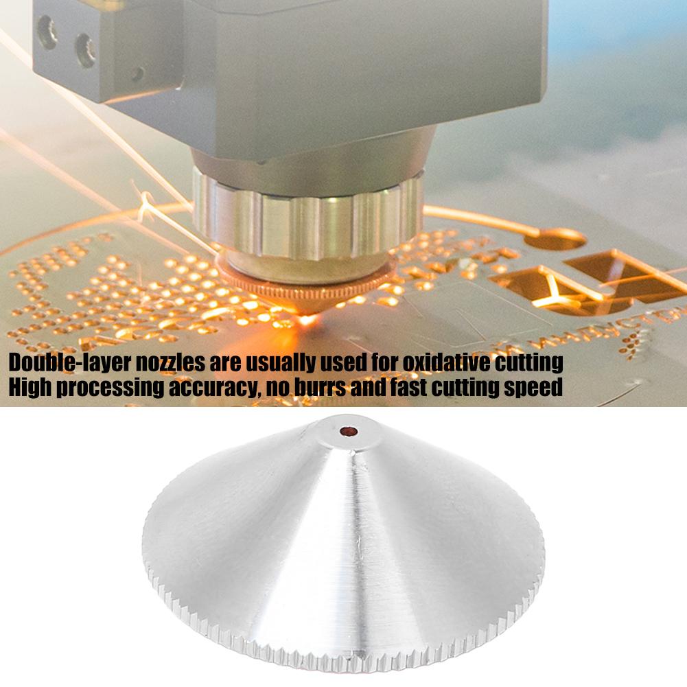Laserdüse Messing Doppelschicht für Faserlaserschneid-Graviermaschine 1.01.2mm1.2mm