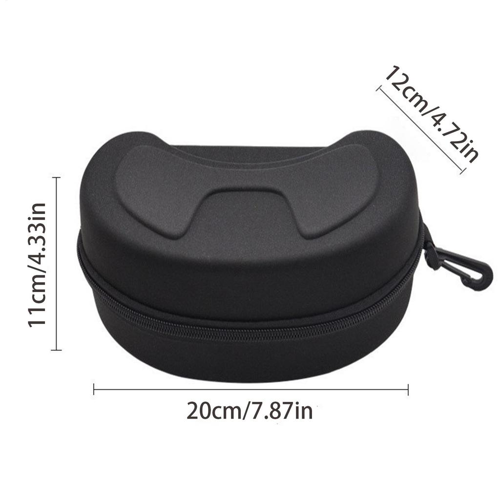 Snow Goggles Hard Case Ski Goggle Case EVA Box Snow Swim Goggles Storage Box Safety Zippered Goggles Case Hard Ski Goggle Case