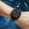 Multifunktionale Herrenuhr Großes Zifferblatt Sport Chronograph Uhr Wasserdicht Kalender Quarz Uhr