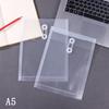 2Pcs A4/A5/A6 Size File Folder Organizer PP Waterproof Transparent Document Bag For School Office Supplies Stationery