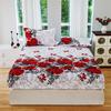 Floral Stain-Resistant Fitted Sheet & Pillowcase Set - Three Pieces