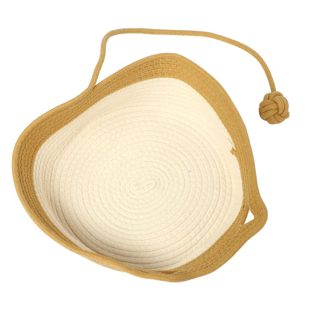 Handwoven Cotton Rope Cat Bed Multifunctional Exquisite Comfortable Cat House Bed for Pet Supplies