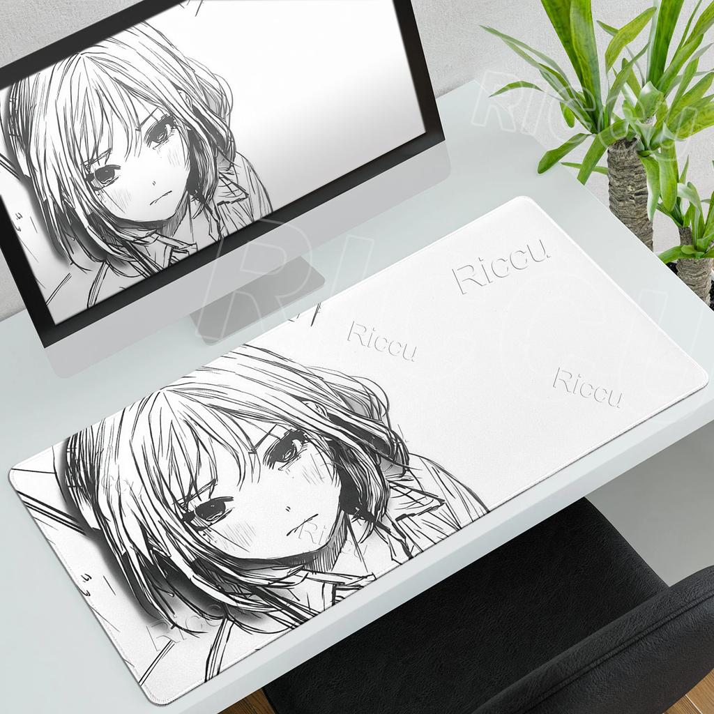 Anime Figure Minimalist Mousepad Extended Computer Gaming Offices Accessories Gamer Professional Premium Table Rug Nonslip Mats