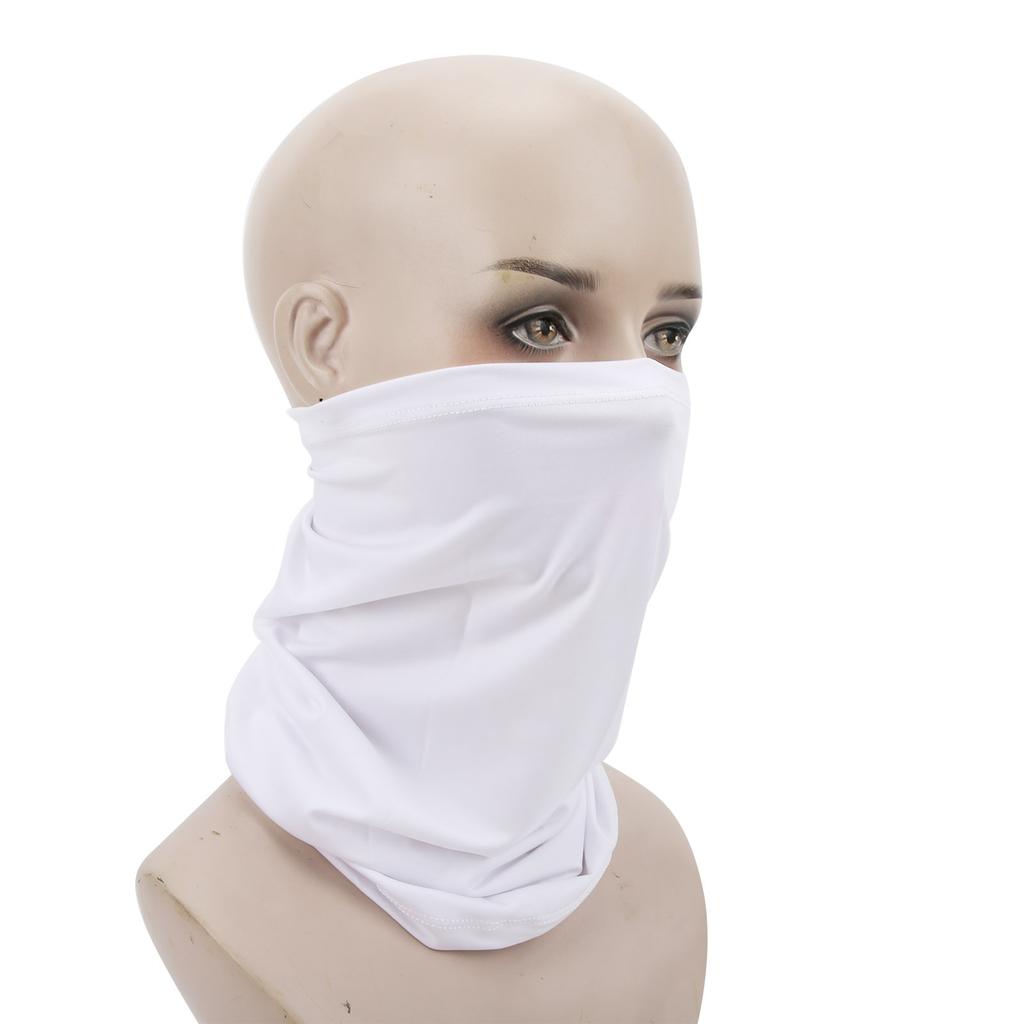 Outdoor MultiPurpose Scarf Breathable UV Face Cover Headband Washable(Black )