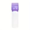 Empty Clear Pp Plastic 120ml Squeeze Applicator Bottles for Hair Oil Hair Dye Bottle, Hair Dye Applicator Bottles Plastic Squeeze Dyeing Shampoo
