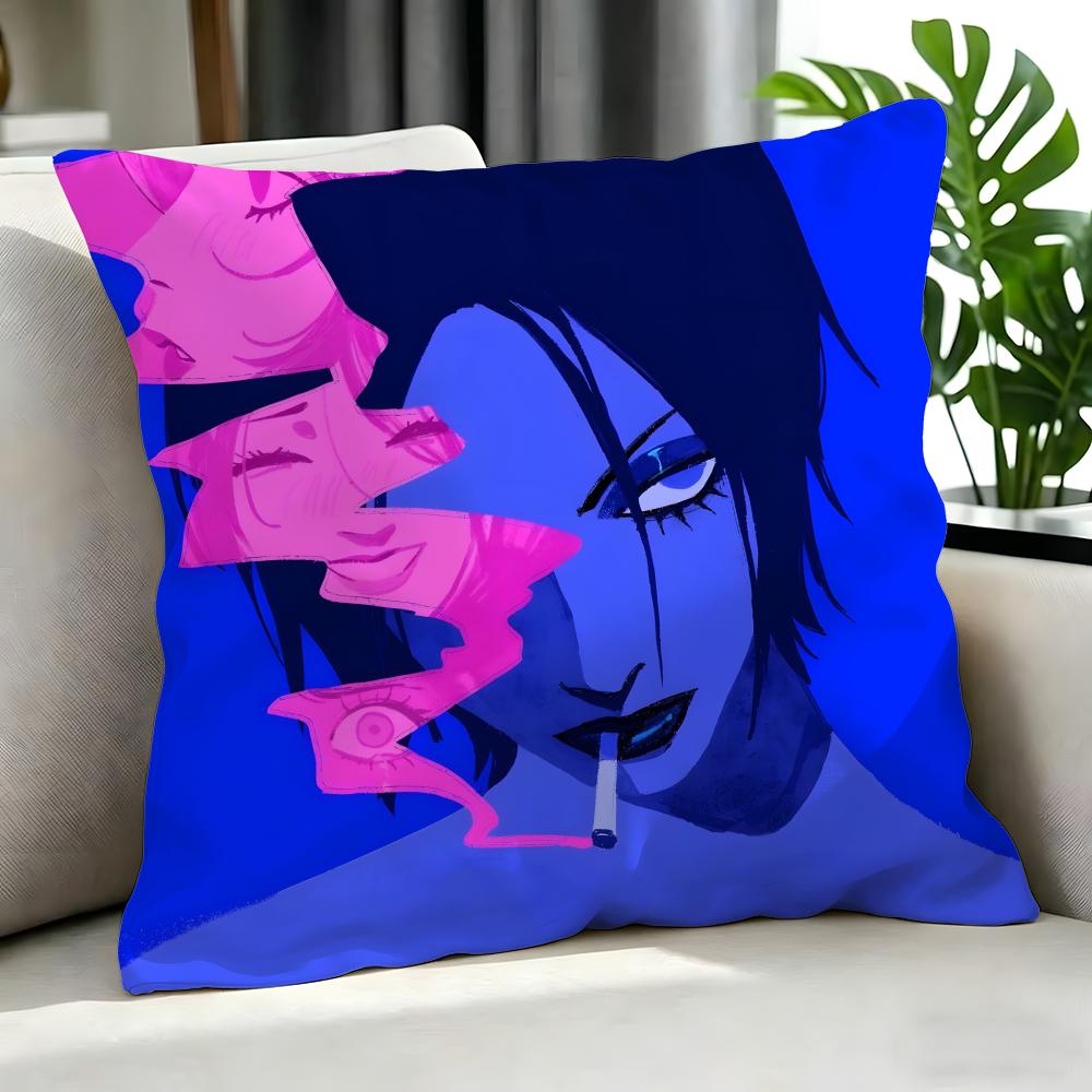 Anime Nana Cushion Cover Cushion Cover Set 4Pcs 50X50 45X45 40X40 Pillowcase Decorative Sofa Home Decor