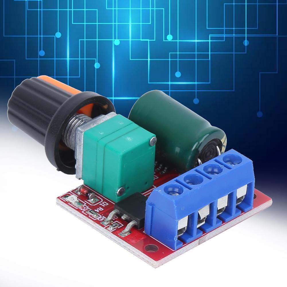 2ks regulátoru rychlosti PWM motor 4,5V‑28V Nastavitelný modul LED spínače řidiče 5A